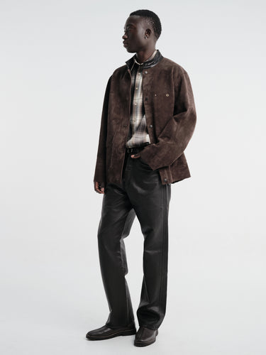 Lemaire - Welder Suede Jacket in Ganache