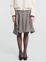 Lemaire - Pleated Skirt in Tonic Grey