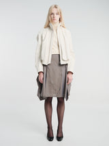 Lemaire - Pleated Skirt in Tonic Grey