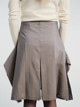 Lemaire - Pleated Skirt in Tonic Grey