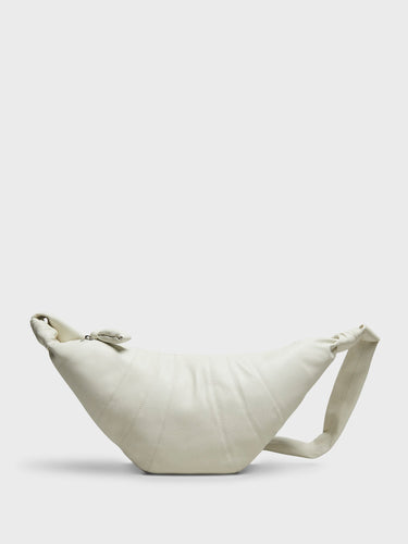 Lemaire - Medium Croissant Bag in Chalk
