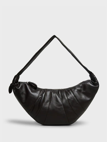 Lemaire - Large Croissant Bag in Dark Chocolate