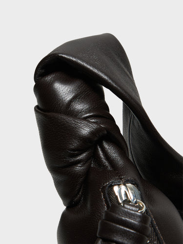 Lemaire - Small Croissant Bag in Dark Chocolate
