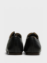 Lemaire - Souris Flat Classic Derbies in Black