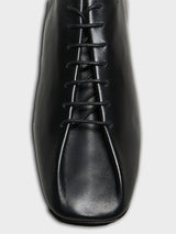 Lemaire - Souris Flat Classic Derbies in Black