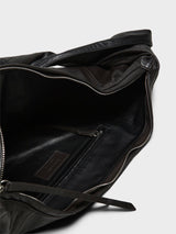 Lemaire - Small Scarf Bag in Black and Dark Chocolate