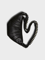Lemaire - Pearls Medium Croissant Bag in Dark Chocolate
