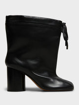 Maison Margiela - Tabi Drawstring Ankle Boots in Black