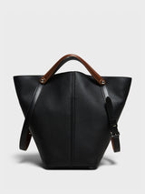 Maison Margiela - Dress-Age Medium Bag in Black and Chestnut