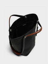 Maison Margiela - Dress-Age Medium Bag in Black and Chestnut