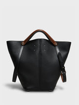 Maison Margiela - Dress-Age Medium Bag in Black and Chestnut