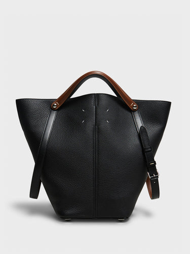 Maison Margiela - Dress-Age Medium Bag in Black and Chestnut