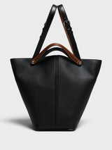 Maison Margiela - Dress-Age Medium Bag in Black and Chestnut