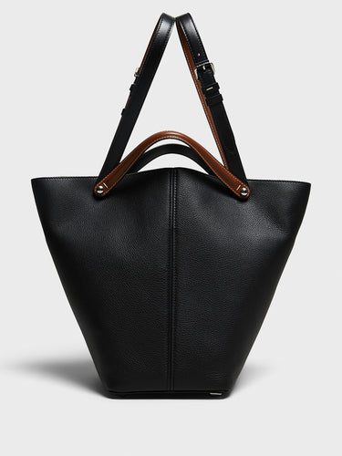 Maison Margiela - Dress-Age Medium Bag in Black and Chestnut