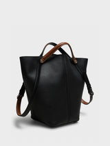 Maison Margiela - Dress-Age Medium Bag in Black and Chestnut