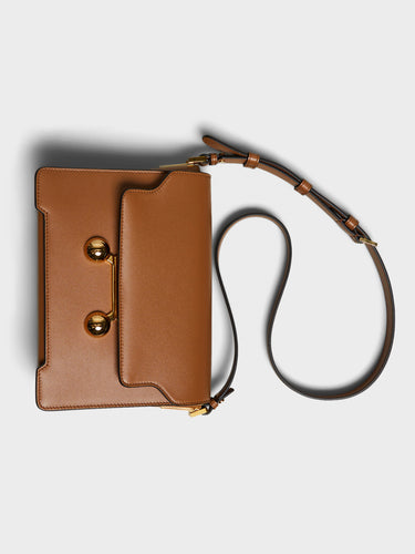 Marni - Trunkaroo Medium Shoulder Bag in Moca
