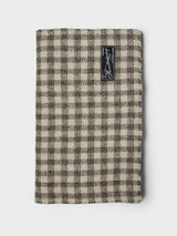 mfpen - Wool Scarf in Grey Double Faced Check
