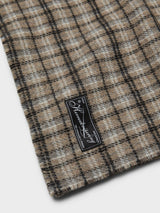 mfpen - Wool Scarf in Brown Double Faced Check