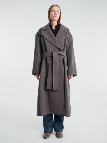 mfpen - Auditor Coat in Ash Brown