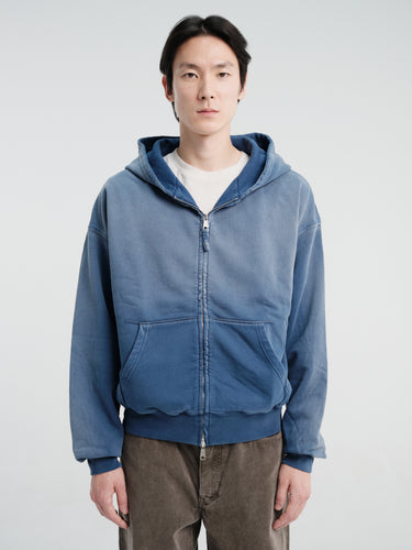 mfpen - Rehearsal Zip Hoodie in Faded Navy