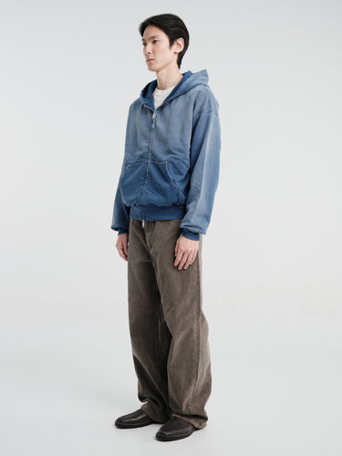 mfpen - Rehearsal Zip Hoodie in Faded Navy