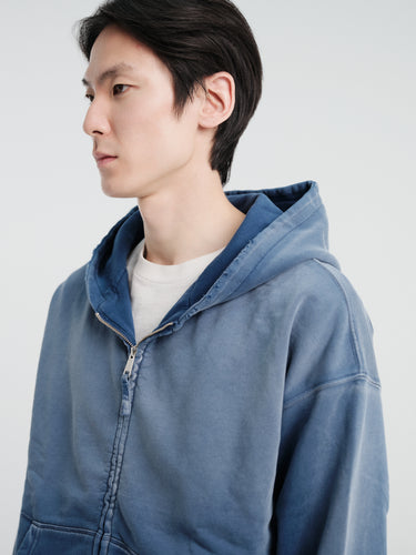 mfpen - Rehearsal Zip Hoodie in Faded Navy