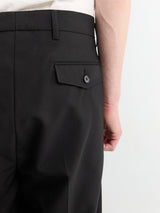 mfpen - Formal Trousers in Black Tropical Wool