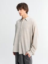 mfpen - Vacation Shirt in Chalk Seersucker Check
