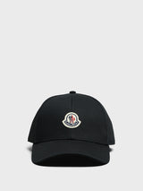 Moncler - Gabardine Baseball Cap in Black
