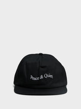 Museum of Peace & Quiet - WORDMARK 5 PANEL HAT in Black