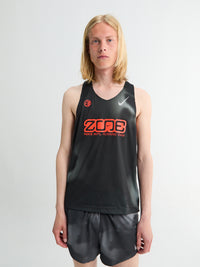 Nike - Dri-FIT ADV Running Vest in Black, Smoke Grey and Bright Crimson