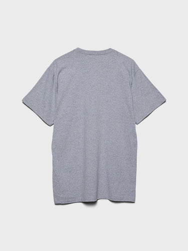 Noah - Winged Foot Logo T-Shirt in Heather Grey