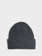 Noah - Core Logo Beanie in Dark Heather Grey