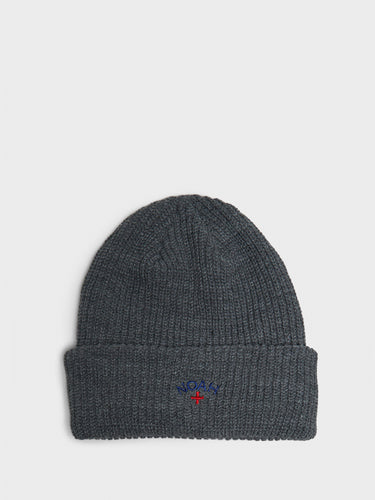 Noah - Core Logo Beanie in Dark Heather Grey