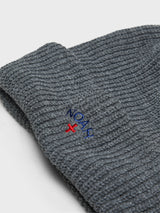 Noah - Core Logo Beanie in Dark Heather Grey