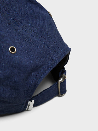 Norse Projects - Cotton Ripstop 6-Panel Cap in Workwear Blue