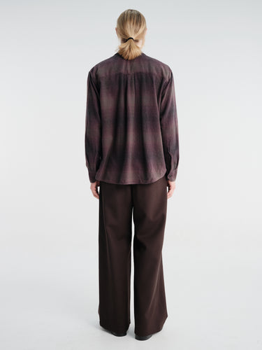 Our Legacy - Above Shirt in Cordial Dusk Check Grain Weave