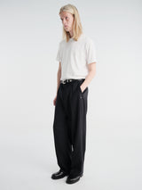 Our Legacy - Borrowed Chino in Black Panama Wool