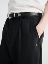 Our Legacy - Borrowed Chino in Black Panama Wool