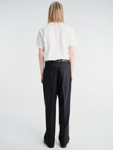 Our Legacy - Borrowed Chino in Black Panama Wool