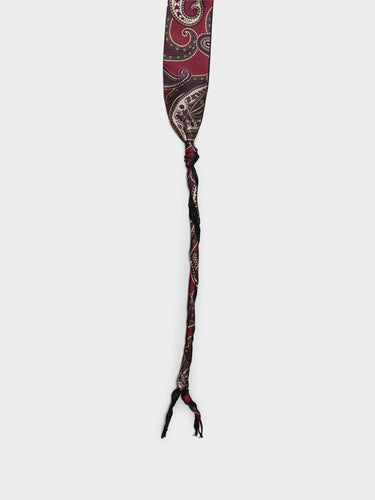 Our Legacy - Twisted Tie in Burgundy Paisley