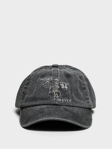 Palmes - Forever 6-Panel Cap in Charcoal