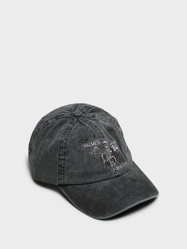 Palmes - Forever 6-Panel Cap in Charcoal