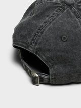 Palmes - Forever 6-Panel Cap in Charcoal