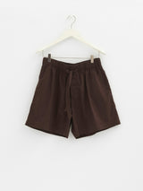 Tekla - Poplin Pyjamas Shorts in Coffee
