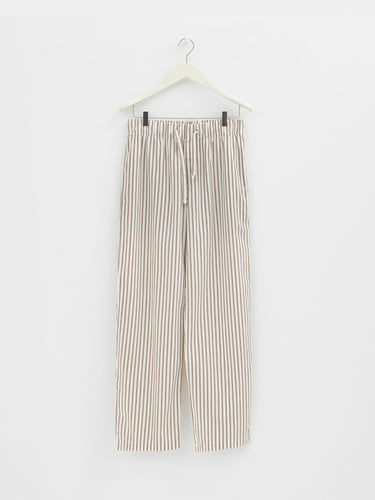 Tekla - Poplin Pyjamas Pants in Hopper Stripes
