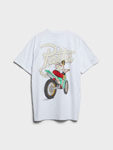 Patta - Biker T-Shirt in White