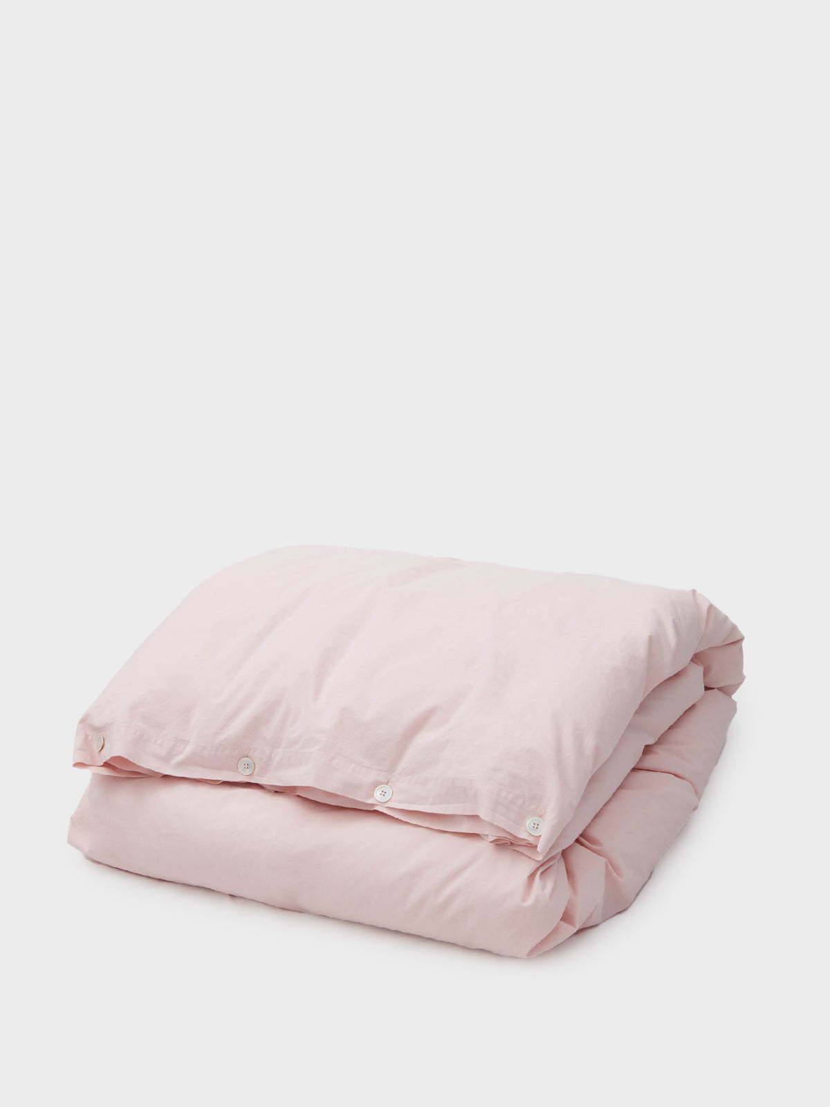 Tekla - Percale Duvet Cover in Petal Pink