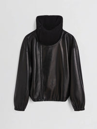 Phoebe Philo - Rib Neck Jacket in Black