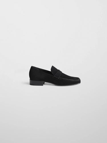 Phoebe Philo - Man's Loafer in Black Suede Leather